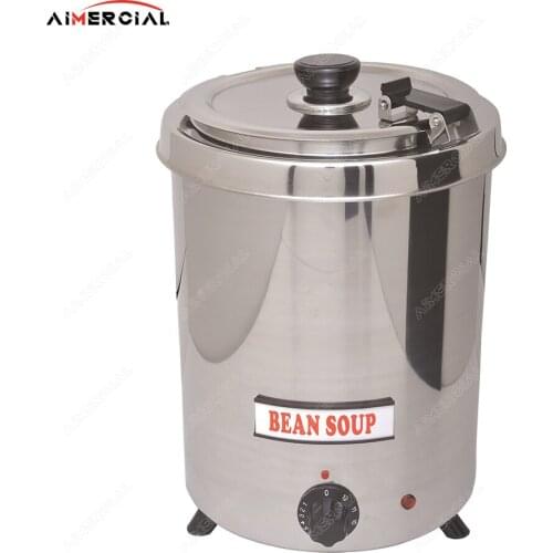 SB6000 Black Color or Stainless Steel High Capacity Commercial Electric Soup Kettle 5L 9L Electric Soup Warmer