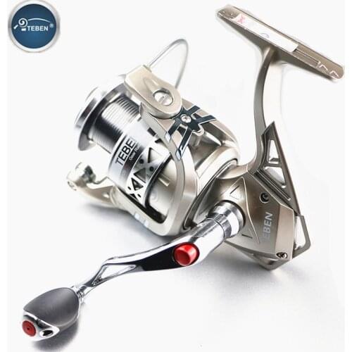 Teben 12BB Ratio 5.2:1 Carp Spinning Reel 2000 4000 5000 Max Drag 9Kg Metal Handle Saltwater Bass Spinning Reel