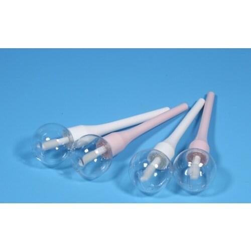 20pcs 6ml pink and white Lollipop lip gloss tube cute cosmetics containers for lipgloss