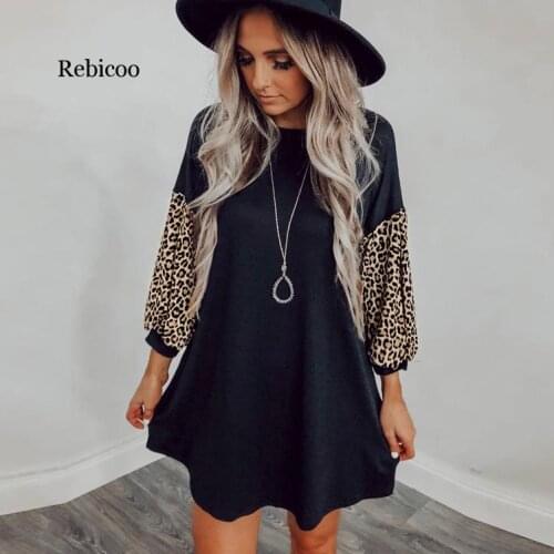 Rebicoo Vintage sexy short dress women Long puff sleeve dresses dots female Luxury slim party mini dress vestidos