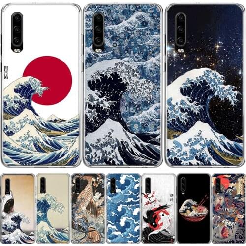 The Great Wave off Kanagawa Japanese Phone Case For Huawei Mate 30 20 10 P40 P30 P20 P10 Pro Lite P Smart Z Plus 2019 2018 Cover