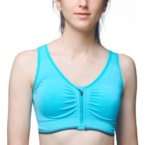 SH-1005 Women Front Zipper Comfort Flex Fit Wireless Bra
