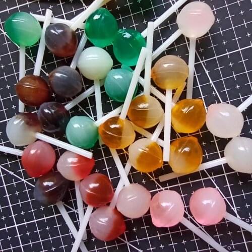 1pcs/lot resin solid interstellar lollipop candy 43mm simulation of food Cabochon Scrapbook DIY phone decoration