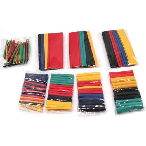 164pcs2:1 Heat Shrink Tube Thermoretractile for Cables Wire Cable Insulated Heat shrinkable tube Kit