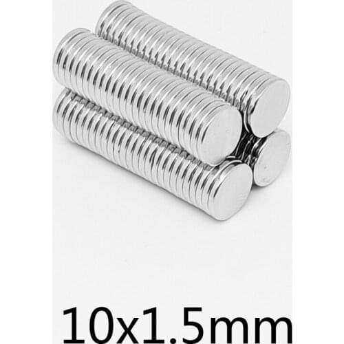 20~500PCS 10x1.5 Rare Earth Magnets Diameter 10x1.5mm Small Round Magnets 10mmx1.5mm Permanent Neodymium Magnets Disc 10*1.5 N35