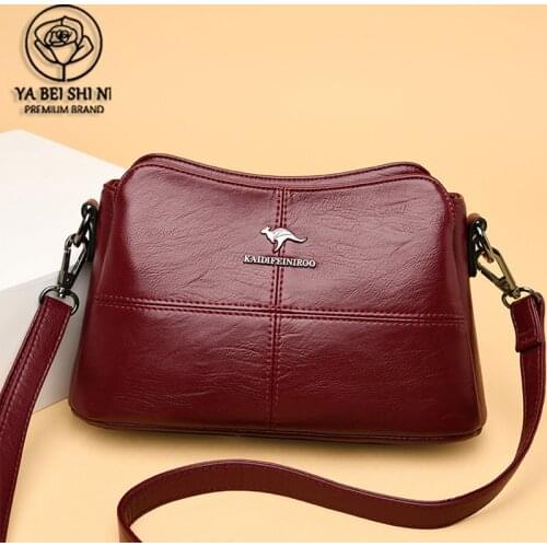 Brand Designer 2021 Elegant Women Handbags Fashion Leather Ladies Shoulder Messenger Bags Vintage Woman Shoulder Bag Purse Bags