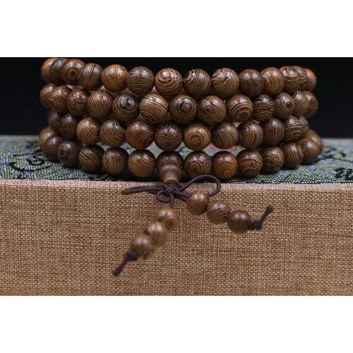Buddhist 108 Beads Bracelet Meditation Rosary Bracelet Wooden Unique Prayer Beaded Women Men Lucky Bangles Bracciali