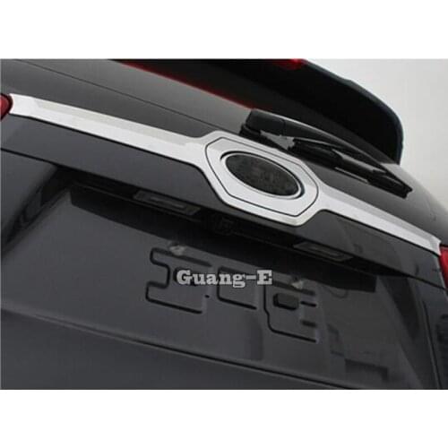 For Kia Sorento L 2015 2016 2017 Car Auto Body Rear Back Bumper Cover ABS Chrome Wrap License Trim Frame Lamp Panel 1pcs