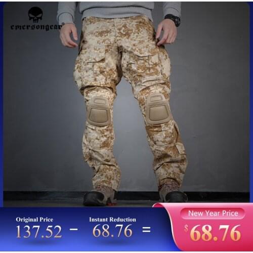 EMERSONGEAR Tactical G3 Combat Pants With Knee Pads Hunting Shooting Airsoft Outdoor Long Multicam Training Military Trousers