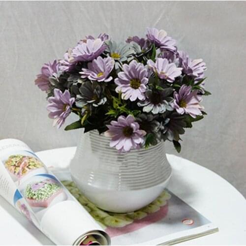 1 Bouquet 10 Heads European Style Autumnal Artificial Daisys Flower Home Decor Flowers Festive Gift Party Dried Flowers Supplies