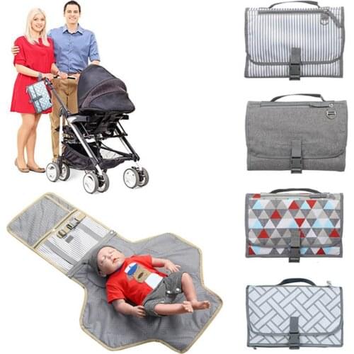 Multifunction Portable Diaper Changing Bag Pad Folding Bag Baby Foldable Waterproof Diaper Changing Mat Portable Changing Pad