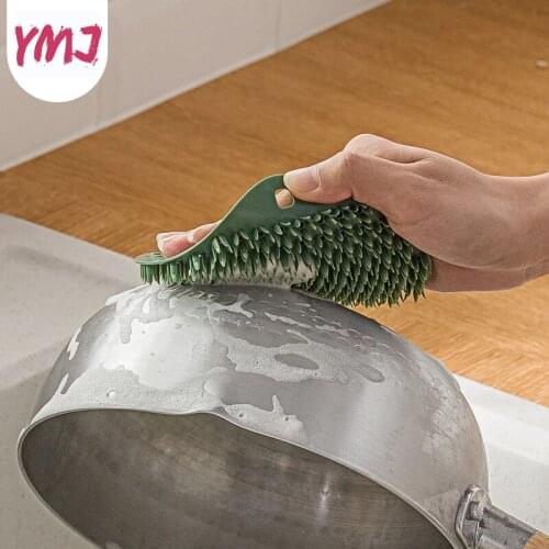 Multi-Purpose Dishwashing Silicone Cleaning Brush for Home and Kitchen Towel Heat-Resistant Mat Dish Towel Washing Rag Dishcloth