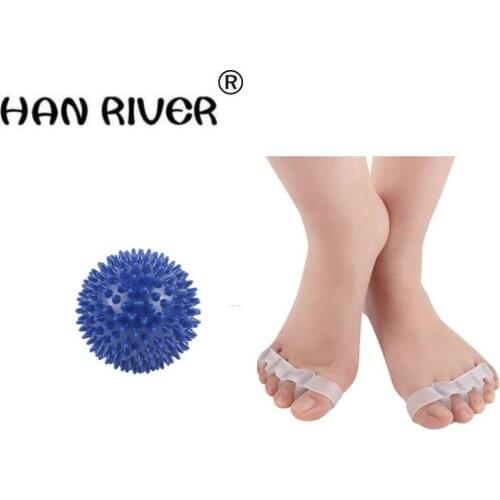 HANRIVER 2 piece in a foot massage Set of toes toe separator correction pad toes curl cloven refers to suit