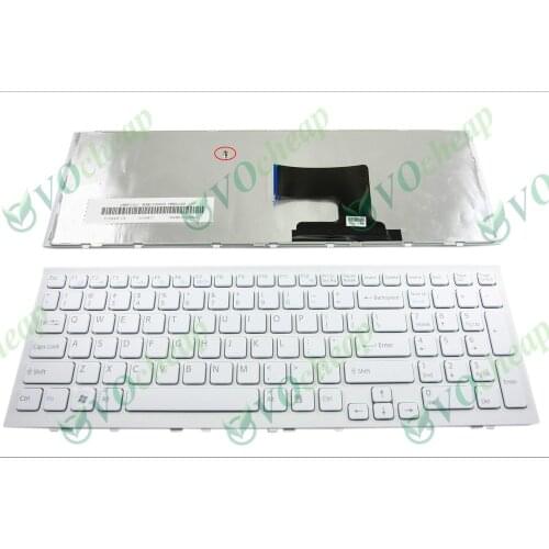New US Notebook Laptop Keyboard for Sony Vaio VPC-EH VPCEH PCG-71911L -71912L -71913L -71914L -71811L -71811M White
