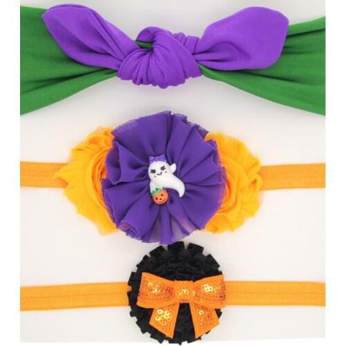 Cute Kids Girls Halloween Dress Up Hairbands Headband Hair Accessories For Infants Baby 0-36M 3-6 Years Boutique Small Wholesale