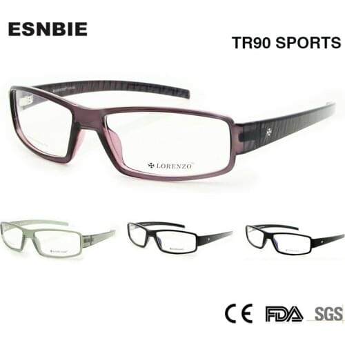 ENSBIE New TR90 Memory Flexible Eyeglasses Frame for Men Accept Optical Glass Lens Rx Prescription Eyewear