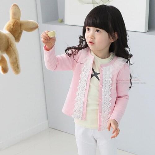 Autumn Child Princess Lace Cardigan Jacket Coat Girls Clothes Bag Mail Town Store Treasure