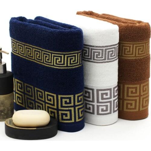 Towels Bathroom High Quality Super Absorbent Luxury Soft Cotton Bathroom Towel Hand Towel Toalla Playa 70*140cm 100% Cotton