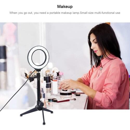 Ring Light Tripod Holder Portable Height Adjustable Phone Selfie Stand Aluminum Alloy Foldable Tripod