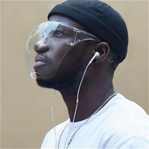 Transparent Face Shield Glasses Anti-Spray Big Clear Lens Mask Sunglasses Women Men Popular Windproof Sand Protective Goggles