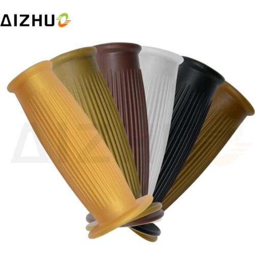 25mm Cafe Racer Motorcycle Handle Grips Silicone Universal Vintage Handlebar Grips For SPORTSTER IRON 883