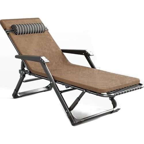 Recliner folding chair office lunch break nap winter summer dual-purpose bed balcony back beach chair