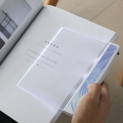 Reading Night Light Creative Flat Plate Eye For Home Bedroom Led Book Light Portable Travel Dormitory Led Desk Reading Lamp