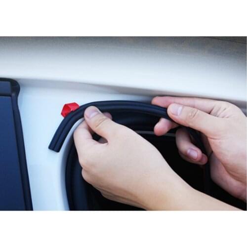 5M car door sealing strip sticker B-shaped sealing strip rubber seal for Toyota Corolla RAV4 Yaris Honda Civic Accord