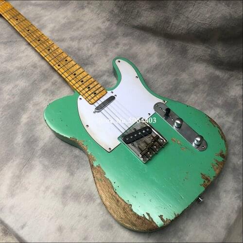 High quality handmade old vintage electric guitar, relic accessories made old, vintage neck, free shipping