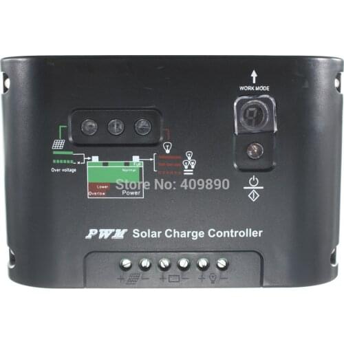 10A 12/24V Auto Switch PWM Solar Panel Battery Charging Controller Regulator