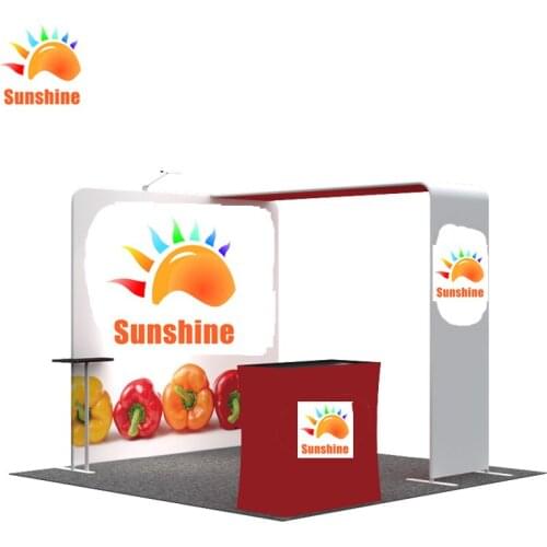 Aluminium exhibition booths backdrop for trade show display with custom printing