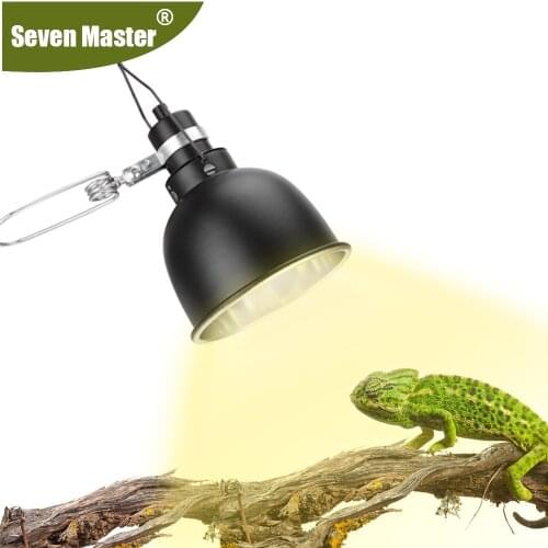 Reptile basking lamp Ceramic lampshade Works with Various Light Bulbs for Lizard Snake Aquarium,Clip or hanging installation