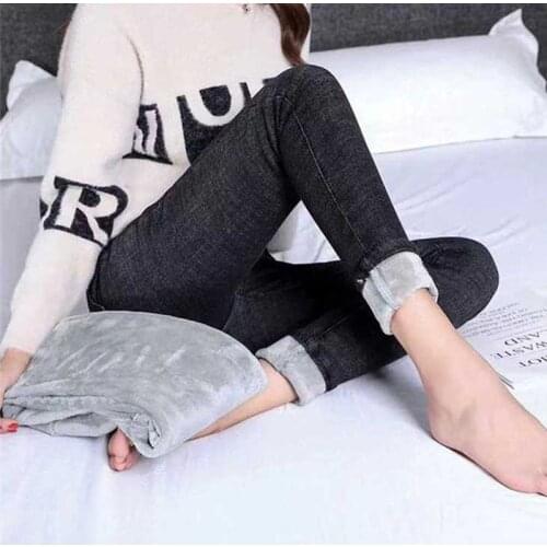 Женские утепленные джинсы LEOSOXS China At AliExpress