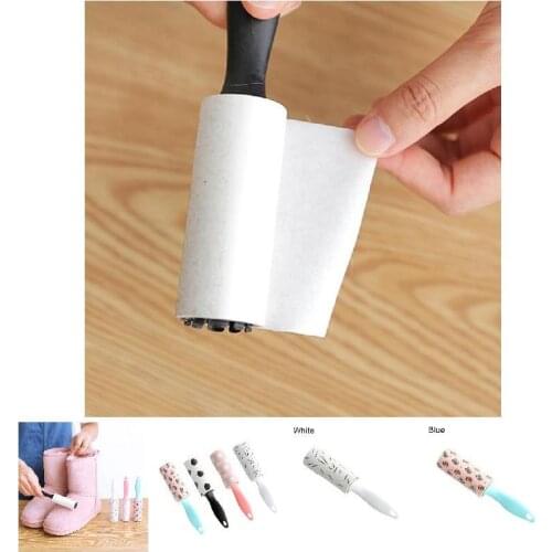Clothes Coat Sticky Lint Roller Dog Pet Hair Remover Mini Portable Cleaning Device DO