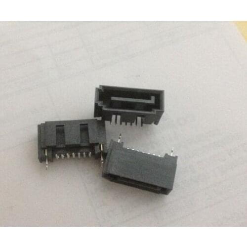 SATA 7P hard disk interface package window plate with 90 degrees vertical attached Pisces fork connector