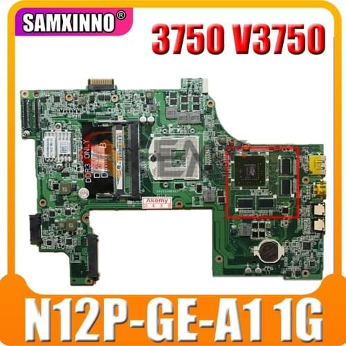 Original laptop Motherboard For DELL Vostro 3750 V3750 Mainboard CN-01TN63 01TN63 DAV03AMB8E0 DAV03AMB8E1 HM67 N12P-GE-A1 1G