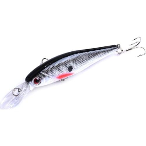 Hot Sale 10cm 9g Hard Minnow Fishing Lure Topwater Floating Wobblers Crankbait Bass Artificial Baits Pike Carp Lures Peche