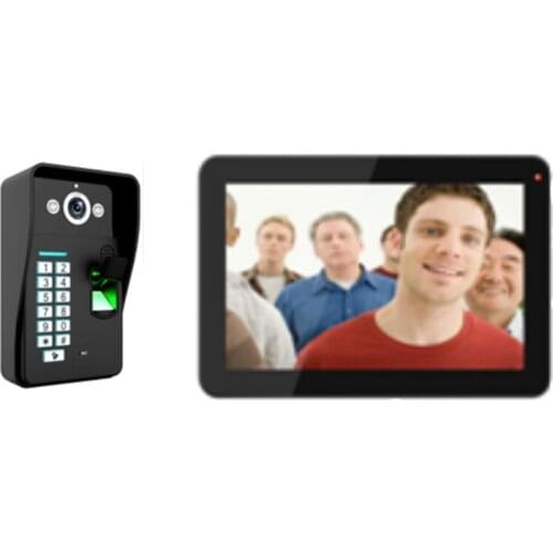 9 Inch 700TVL Touch Screen ID Card/Password/Finger-Print Wired Video Door Phone 906MJIDS