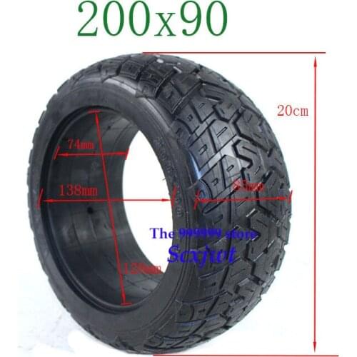 Free shipping 200x90 Solid tire without inner tube tyres fits electric scooter torque car 8 inch non inflatable solid tire