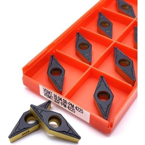VBMT160408 PM 4225 External Turning Tool CNC Machine Tool Accessories Carbide Insert Lathe Tool VBMT160404 PM4225 Turning Insert