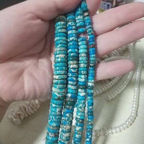 High Quality Blue Agates Stone 3x6/8/10/12mm Spacer Shape Necklace Bracelet Jewelry DIY Gem Loose Beads 38cm wk214