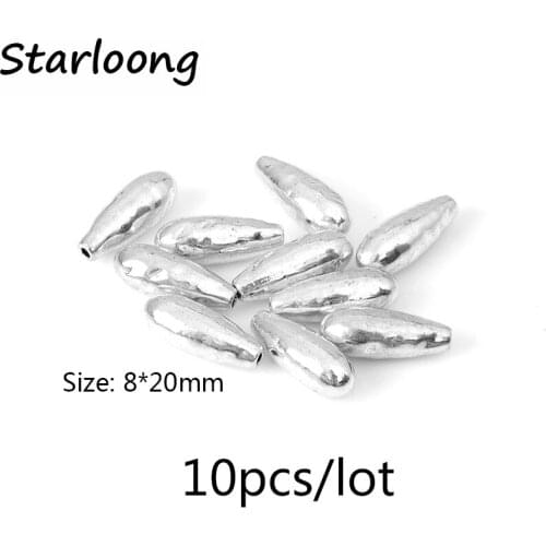 10pcs/lot Marquise shape antique Alloy one hole end beads Jewelry Making DIY Charms beads Handmade for necklace bracelet