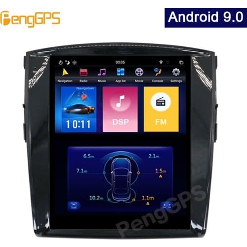 12.1" Android 9.0 Vertical Screen GPS Navigation for Mitsubishi Pajero V97 V93 Shogun Montero 2006+ Audio DVD Player Tesla Style