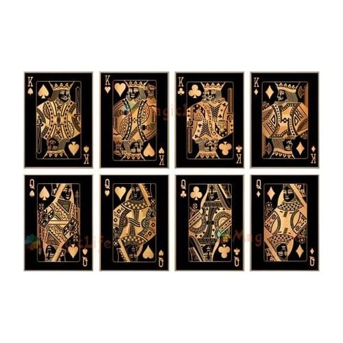 16style Choose Gold Poker Decoration Nordic Style Art Film Print Silk Poster Home Wall Decor 24x36inch
