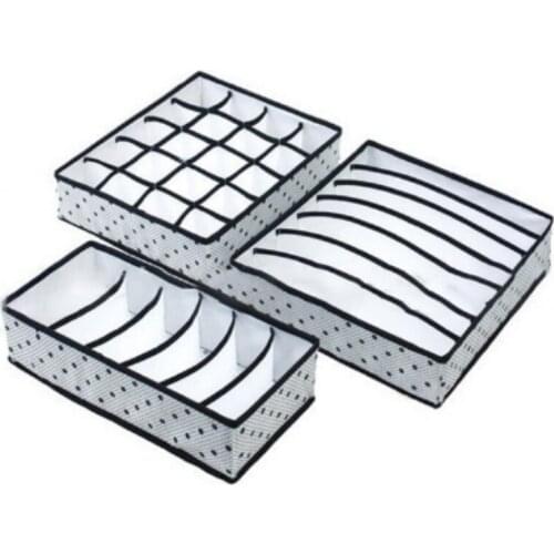 Foldable Underwear Organizer Bra Tie Socks Clothes Storage Box Container Wardrobe Closet Organizer Drawer Dividers Case ZM731