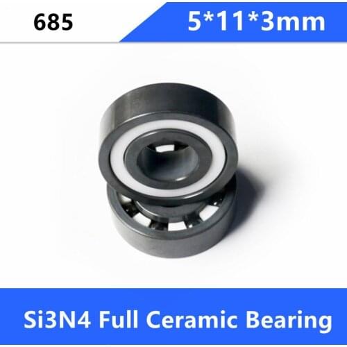 4/10pcs 685 Full SI3N4 ceramic bearing 5*11*3mm full Ceramic bearings silicon ceramic deep groove ball bearing
