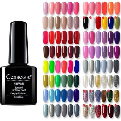 8ml Nail Gel Polish Semi-permanent UV LED Lamp Glitter for Manicure Base Top Coat Soff Off Gel Nail Polish Lacquer Varnishe 1-73
