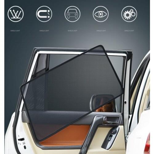 For Toyota Fortuner 2020 2019 2018 2017 Magnetic Car Sun shade Mesh Sunshade Side Window Sun Visor Sunscreen Car Accessories