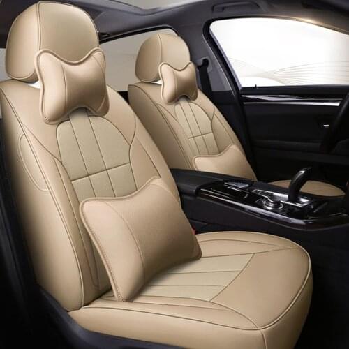 Custom cowhide Leather car seat cover for auto Subaru Impreza Legacy XV Forester Outback A115 Lincoln MKC MKX MKZ car styling