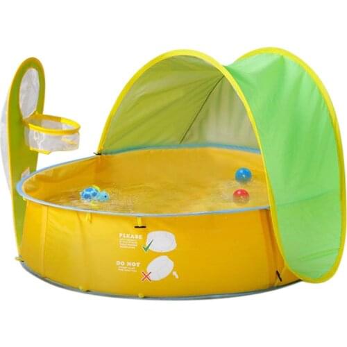 Pop Up Baby Beach Tent UV Protection Pool Tent Sun Shelter Portable Kids Ball Pit Play Tent Indoor Outdoor Paddling